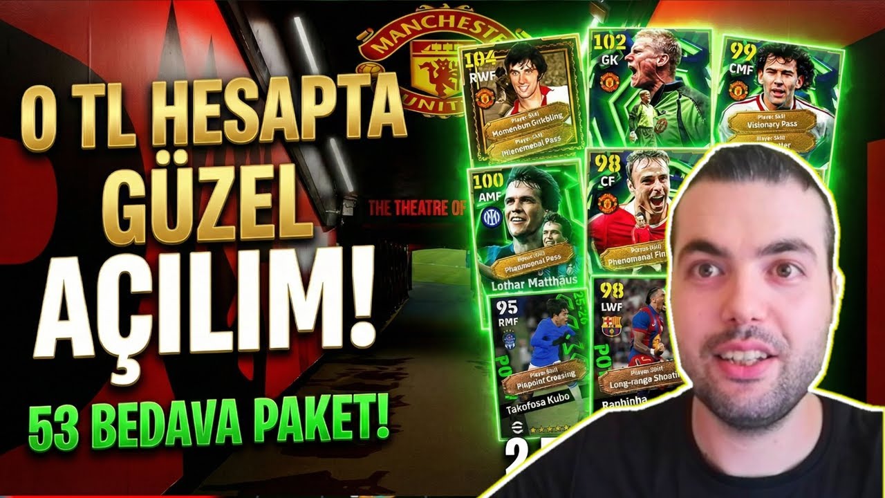 0 TL HESAPTA GÜZEL AÇILIMLAR 🎁 (EPİC KADRO, SHOW TİME KADRO) eFootball 2026 Mobile