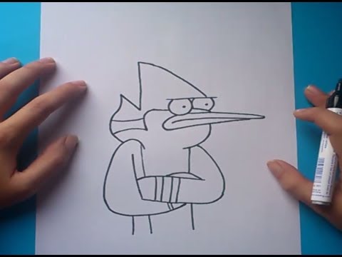 Como dibujar a Mordecai paso a paso 2 - Un show mas | How to draw Mordecai  2 - Regular show - thptnganamst.edu.vn