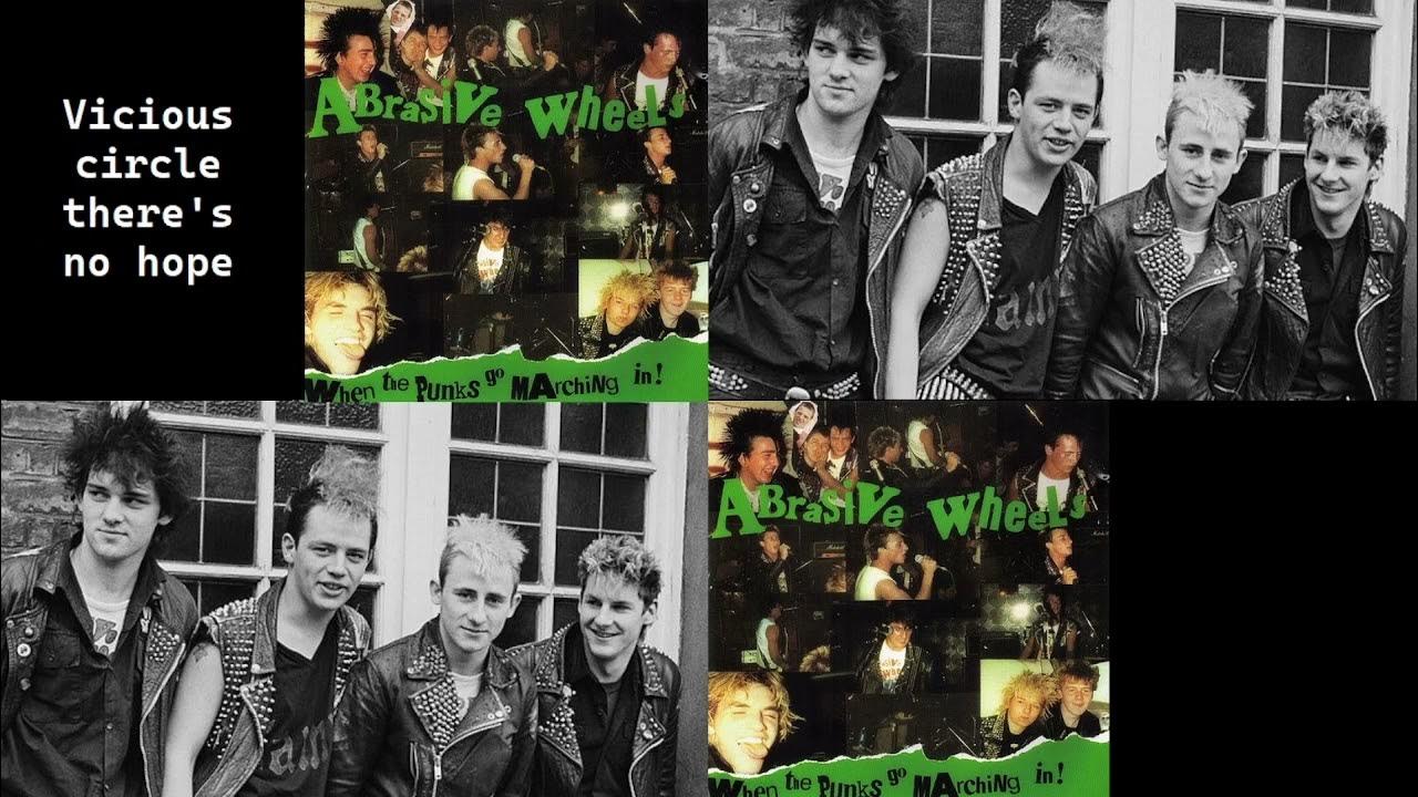 Abrasive Wheels Vicious Circle lyrics on screen YouTube