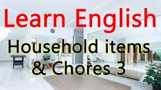 Daily English speaking practice | Household items and chores 3 | Learn English in Hindi