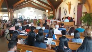 Video thumbnail of "Palm Sunday Responsorial Psalm 11:30am Mass - Cantor:  Von Abrantes"