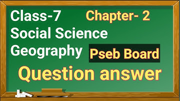 PSEB Class 7 Social studies Chapter- 2  Question answer