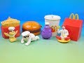 1999 McDONALDS McCHEF SET OF 4 HAPPY MEAL KIDS TOYS VIDEO REVIEW