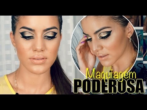 Maquiagem poderosa usando delineador em gel!