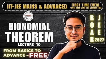 Binomial Theorem Lecture-10 | Class 11 Complete Chapter From Zero to Advanced #ehtishamsir #iitjee