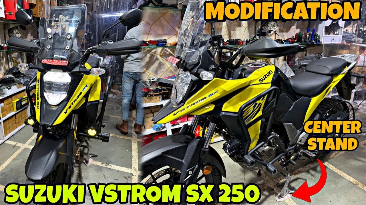 SUZUKI VSTROM SX 250 Ki Beautiful Modification or kaha milegi 😍| Needful Modification | Centre stand