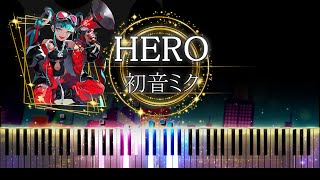 Video thumbnail of "【ピアノ採譜】HERO / 初音ミク (Ayase) - マジカルミライ 2023 テーマソング"