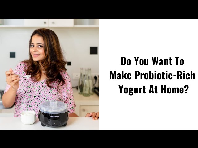 InstaCuppa Automatic Probiotic-Rich Yogurt Maker with Auto