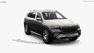 Player Profile Mercedes-Benz GLS-class Maybach 2024 3D model by 3DModels.org