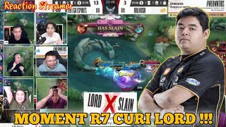 REACTION STREAMER KETIKA R7 CURI LORD !!! RRQ VS ALTER EGO -  MPL SEASON 10 MATCH 1