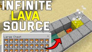 EASY Infinite Lava Source In Minecraft Bedrock 1.21+ (Bedrock,Mcpe,Ps4,Xbox)