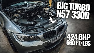 424BHP BMW N57 330D! BIG Turbo, Intercooler, Downpipe + Remap!