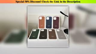 Top Original Leather Wireless Charging Animation Cases for iPhone 16 15 14 Pro Max 14 15 16 Plus Ma