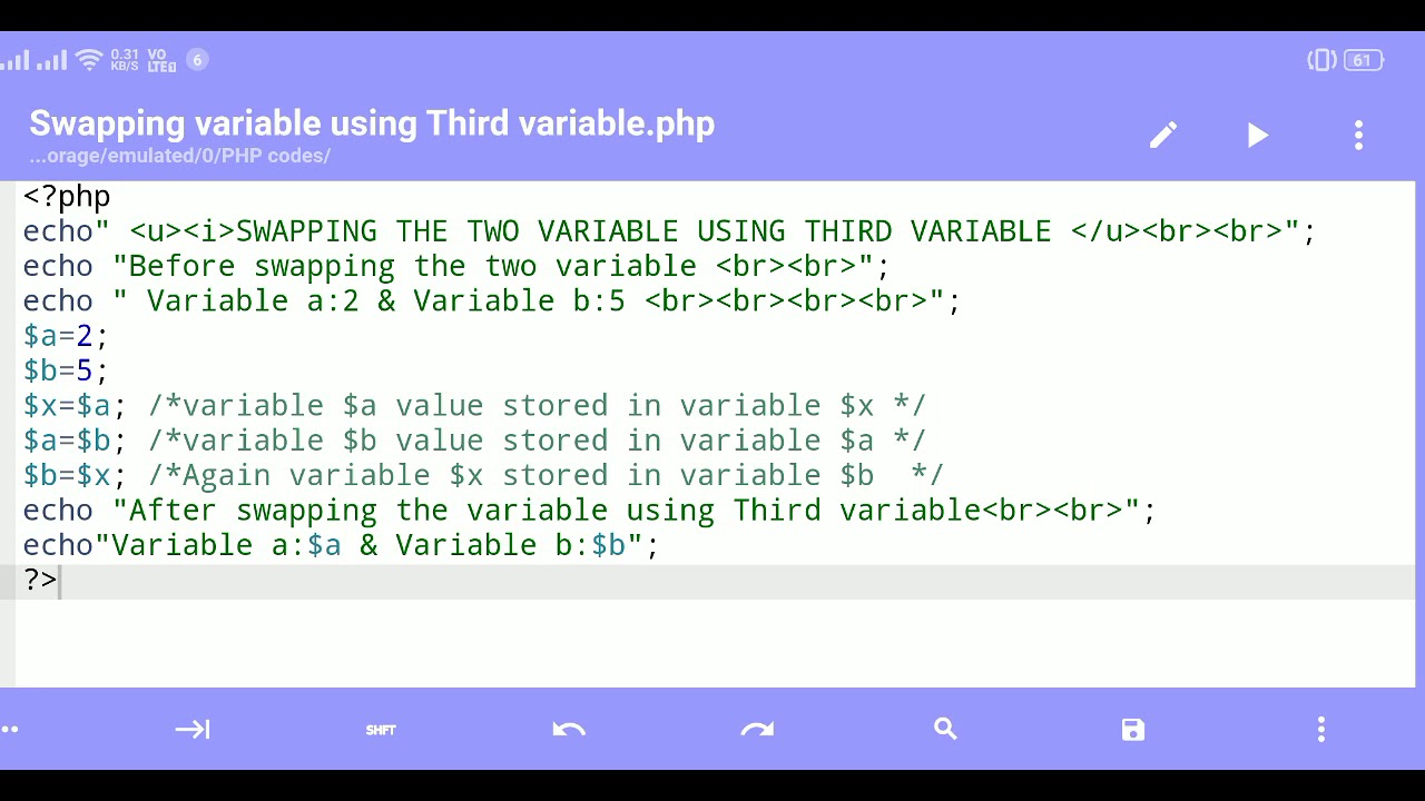 Swap two variable value. Swap two variable value don't Temp. How change variables without three variables in Pascal. Two swap number Visual.