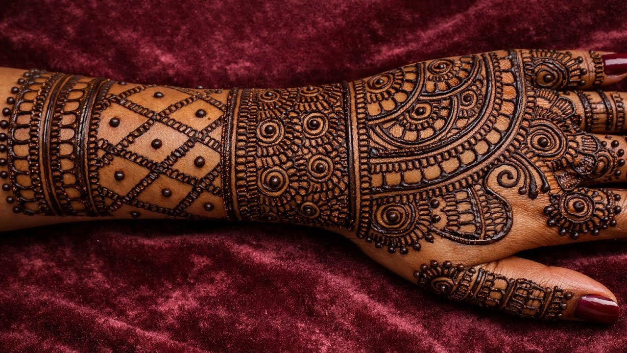 Simple Bridal Mehndi Design ||Very Easy Stylish Bridal Mehndi ||Back Hand Mehndi Design 