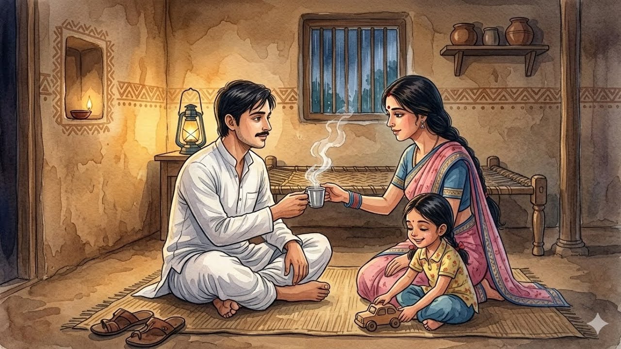 Thunderstorm Night & A Warm Home | Ghibli-Inspired Animation