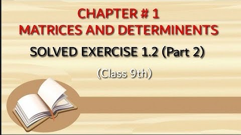 Class 9th||Exercise 1.2||Chapter # 1||