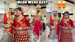 Finally Sajna or Sajni Ban Gaye😍 || DeOn weds Geet ❣️|| Vlog video