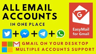 Easy Mail | Gmail Application for Windows | Watsapp | Messanger | Twitter | Telegram | Review Tech screenshot 2