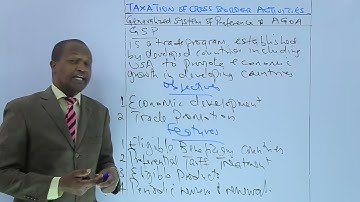 TAXATION OF CROSS BORDER ACTIVITIES_Generalized system of preference and AGOA