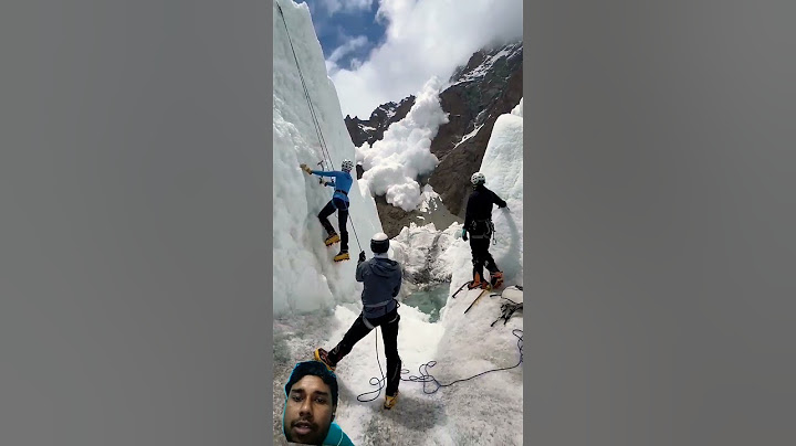 Climbers face sudden avalanche!#shorts