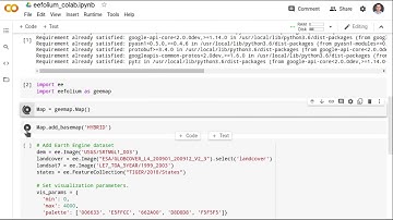 eefolium - A Python package for using Earth Engine with Google Colab