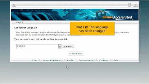 How to change the primary language in cPanel?