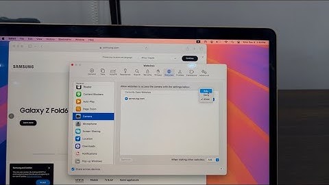 How to Allow Website to Access Camera in Safari on Mac