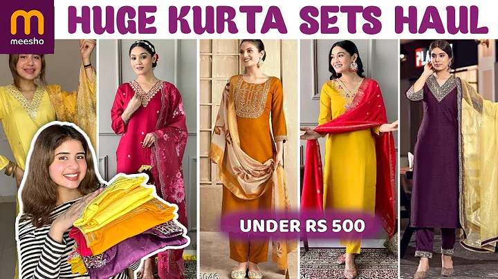 HUGE Meesho Kurta Set Haul Under Rs 500🤯| “Festive Kurta Set” | Trending Kurta set haul 