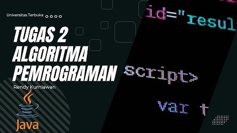 Tugas 2- Praktikum Algoritma dan Pemrograman | Rendy Kurniawan (043141893)