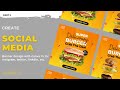 Instagram post design | social media banner design in canva | Tutorial | Designtalk | Part 2 |