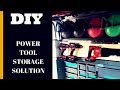 Power tool storage for HVAC service van Power tool storage for HVAC service van