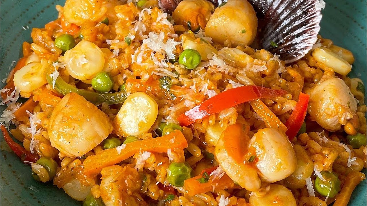 Receta de arroz con conchas - YouTube