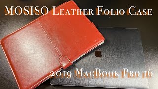 MOSISO Leather Folio Case - 2019 MacBook Pro 16