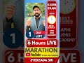 6 HOURS MARATHON || 2 PM TOMORROW || MUST JOIN
