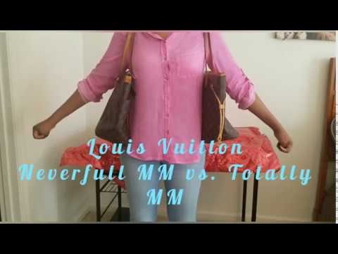 Louis Vuitton Neverfull MM vs. Totally MM Comparison - YouTube