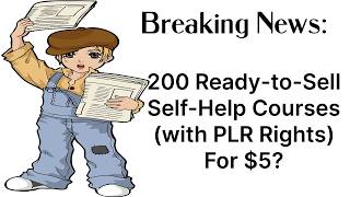 200 Self-Help Courses Victory PLR Review Bonus - Huge 200 Self Help Courses You Can Sell (Editable)
