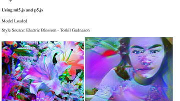 Machine Learning for the Web - Style Transfer