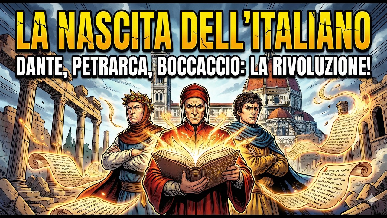 Come nasce l’italiano? | Dal latino volgare a Dante, Petrarca e Boccaccio