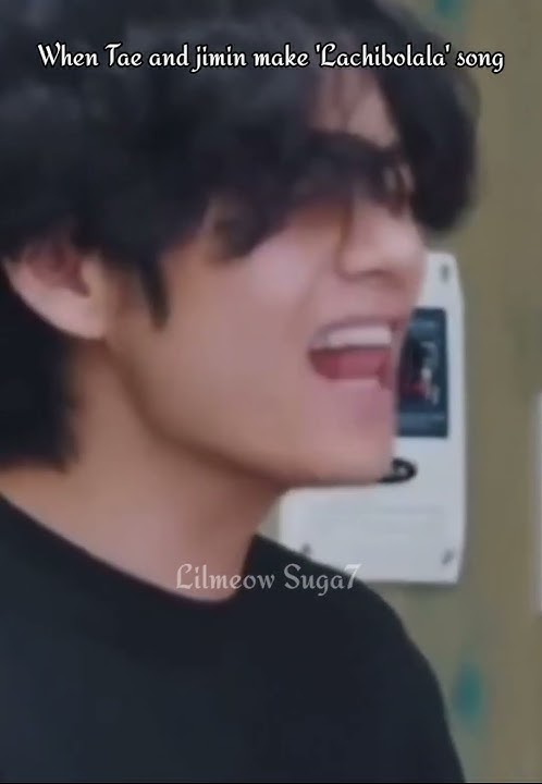 When Tae and Jimin  make 'Lachibolala' song😂 | #jimin #v #shorts #lachimolala #funny