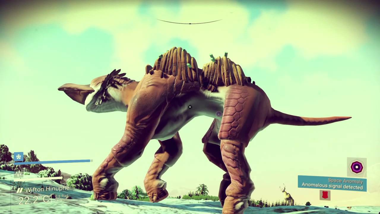 No Man's Sky giant dino creature - YouTube