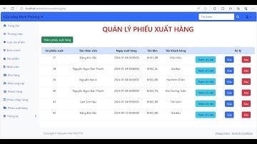 Chia sẻ báo cáo website quản lý kho - quản lý hàng hoá sử dụng PHP thuần