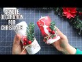 Christmas Craft Ideas | Quick &amp; Easy Candle Decoration for Christmas | Dollarama DIY