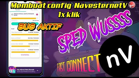 Cara Membuat Config V2ray Dan Settingan Di NavesternetV