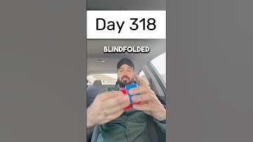 Day 318 of solving the Rubik’s cube blindfolded every single day until I break the National Record.