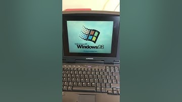 Vintage Compaq Armada 1530 Pentium MMX Laptop with 20 yr old Win98 installation