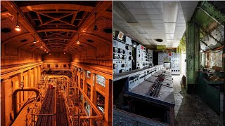 Marble Control Panels Inside Old Power Plant Partly Active