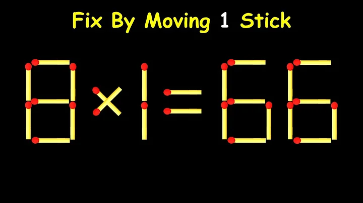 Mind-Blowing Matchstick Puzzle – Move 1 Stick to Win!