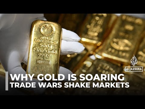 Gold prices hit record highs as wars and trade tensions fuel uncertainty