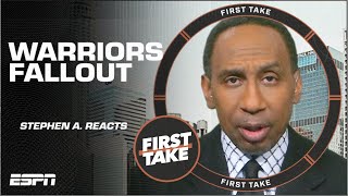 Stephen A. Smith thinks CHANGE IS COMING for the Warriors 🍿 | First Take